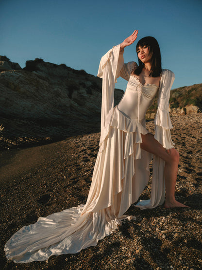 Zelia Maxi Dress - Cream | For Love and Lemons