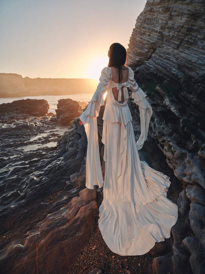 Zelia Maxi Dress - Cream | For Love and Lemons