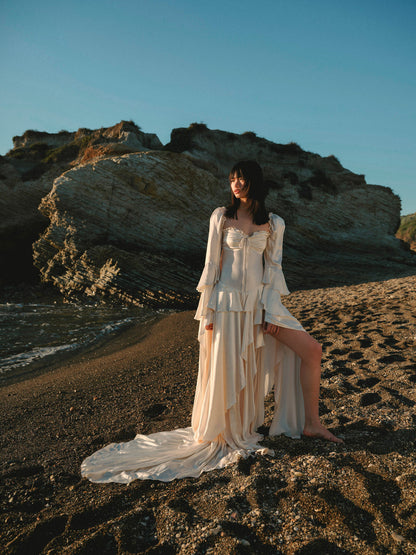 Zelia Maxi Dress - Cream | For Love and Lemons