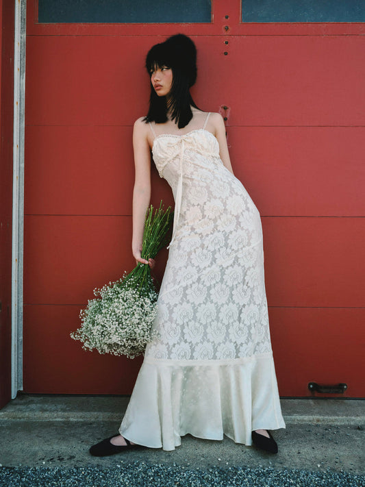 Claudia Rose Lace Gown - Cream | For Love and Lemons