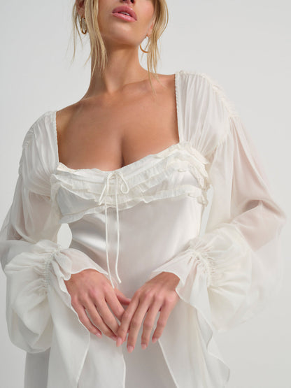 Evy Gown - White | For Love and Lemons