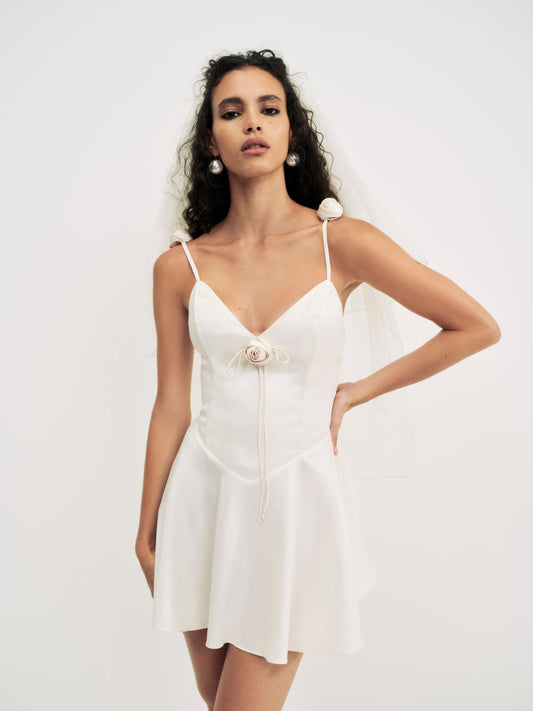 Orsa Mini Dress - White | For Love and Lemons