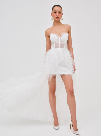 Bustier Gown - White | For Love and Lemons