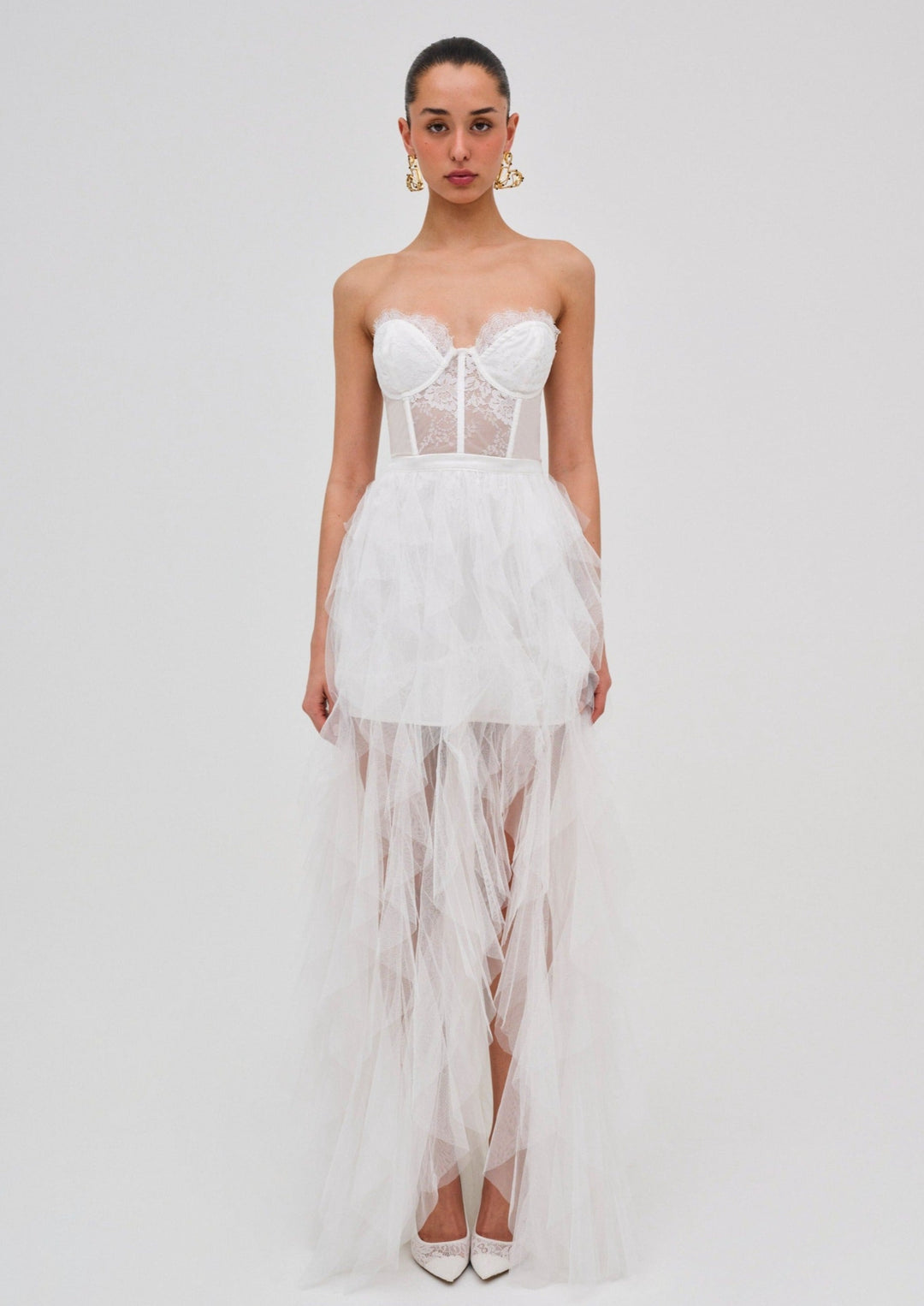 Bustier Gown - White | For Love and Lemons