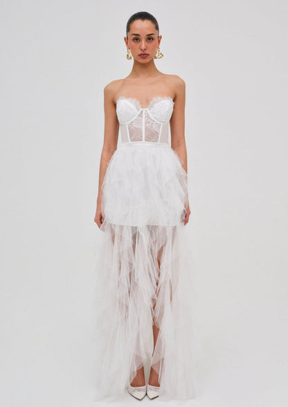 Bustier Gown - White | For Love and Lemons