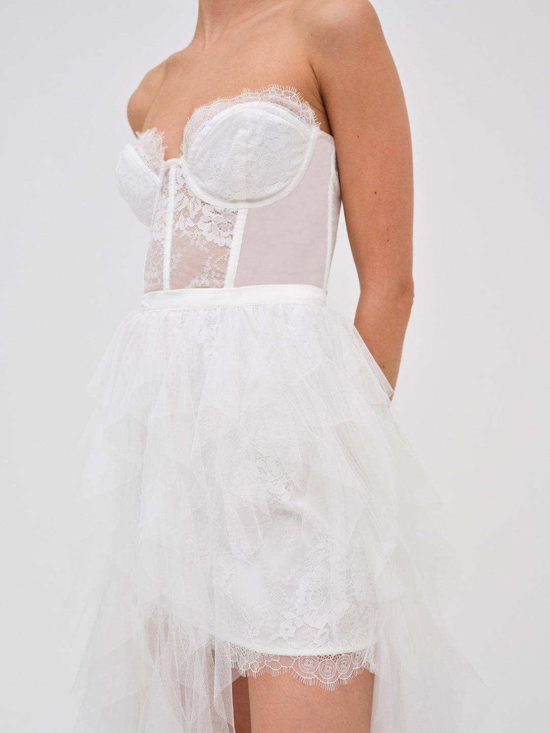Bustier Gown - White | For Love and Lemons