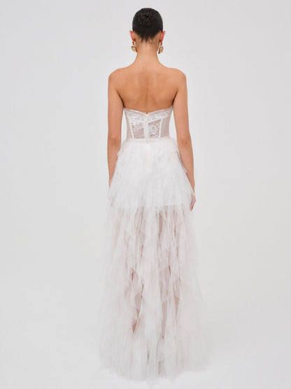Bustier Gown - White | For Love and Lemons