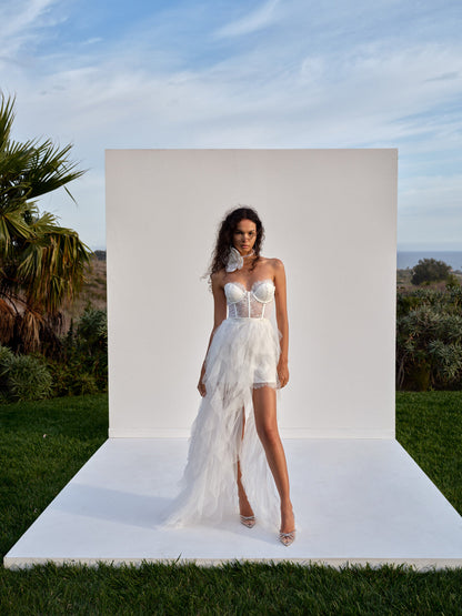 Bustier Gown - White | For Love and Lemons