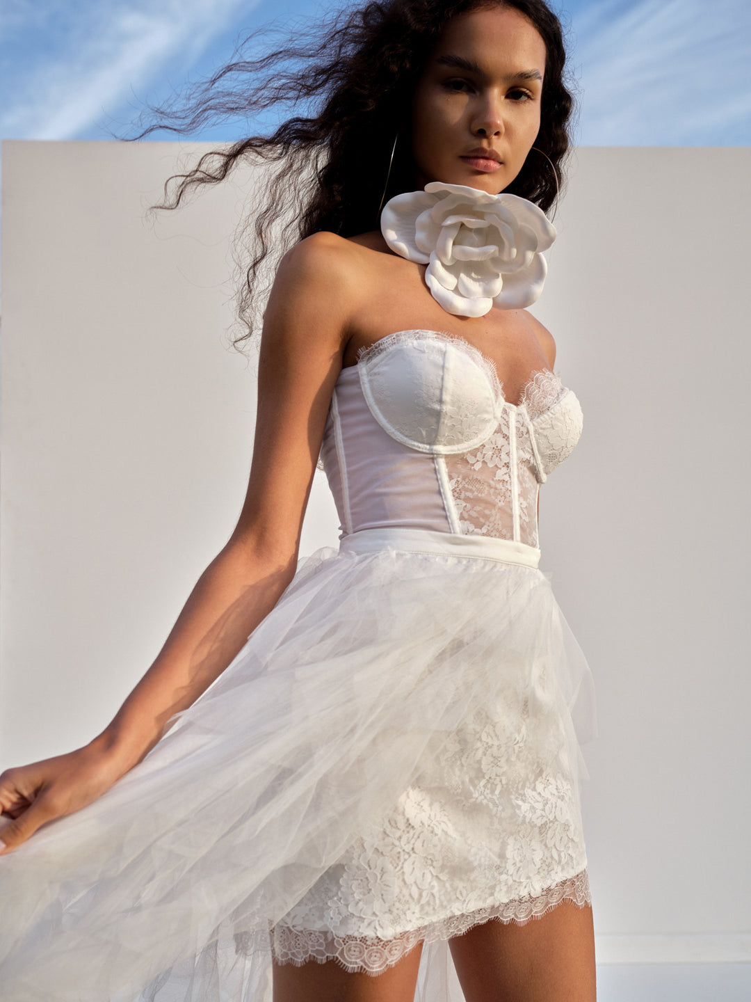 Bustier Gown - White | For Love and Lemons