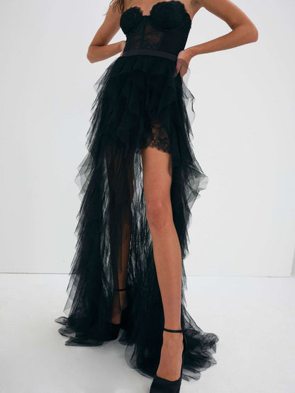Bustier Gown - Black | For Love and Lemons