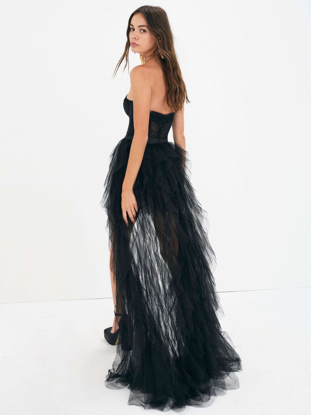 Bustier Gown - Black | For Love and Lemons