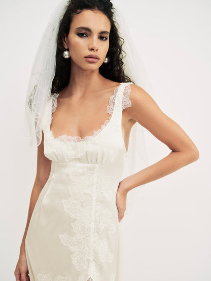 Clemence Maxi Dress - Cream | For Love and Lemons