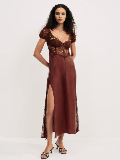 Casey Maxi Dress - Rust | For Love and Lemons
