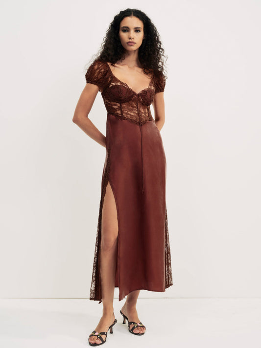 Casey Maxi Dress - Rust | For Love and Lemons