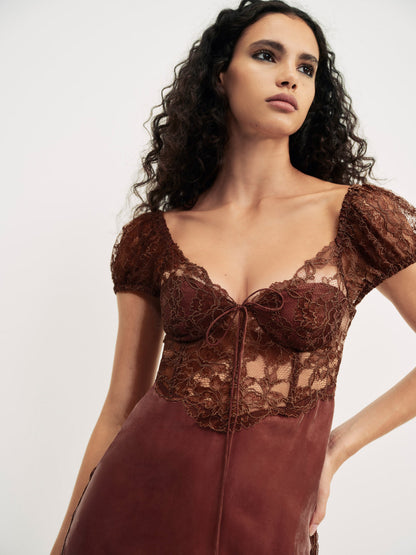 Casey Maxi Dress - Rust | For Love and Lemons