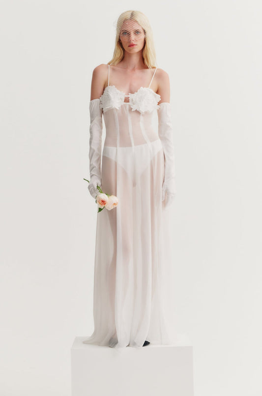 Chiara Bridal Gown - White | For Love and Lemons
