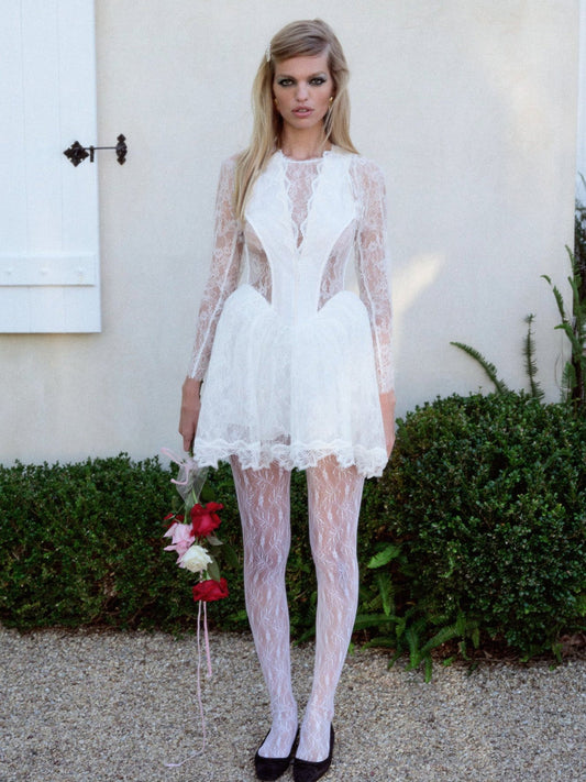 Tara Mini Dress - White | For Love and Lemons