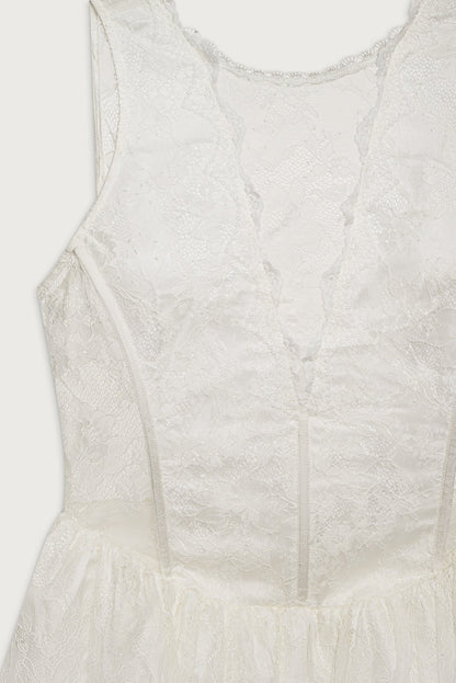 Tara Mini Dress - White | For Love and Lemons