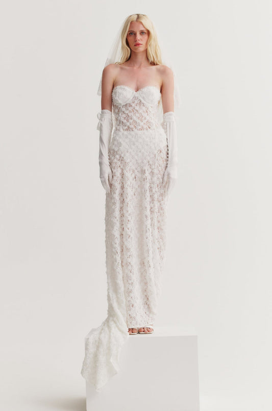 Arabella Bridal Gown - White | For Love and Lemons