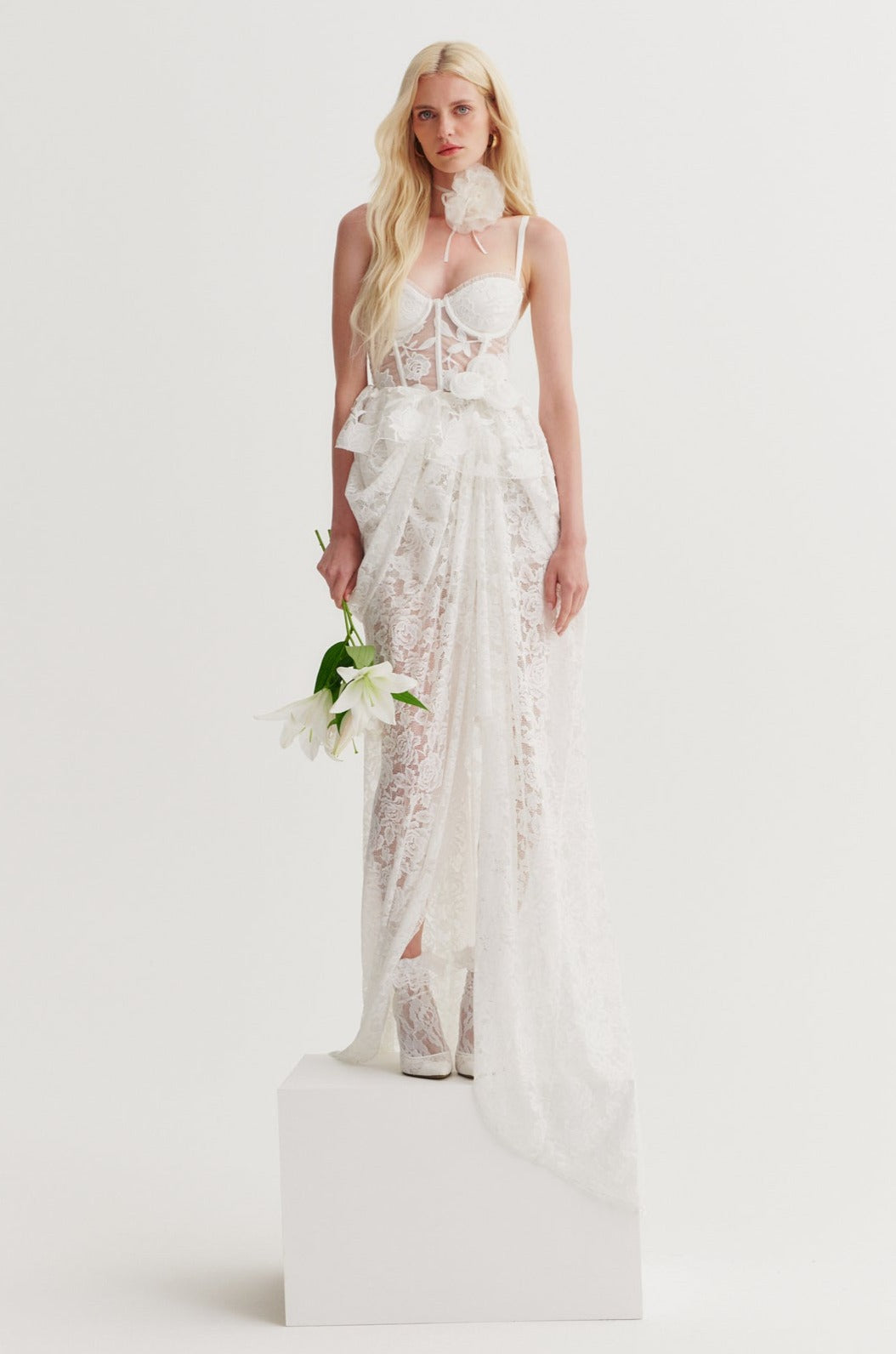 Alora Bridal Gown - White | For Love and Lemons