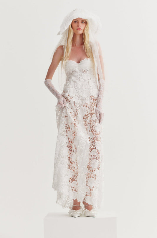 Marisol Bridal Gown - White | For Love and Lemons