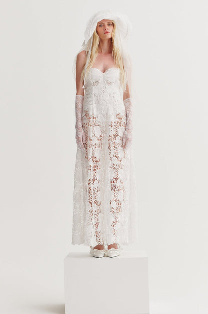 Marisol Bridal Gown - White | For Love and Lemons