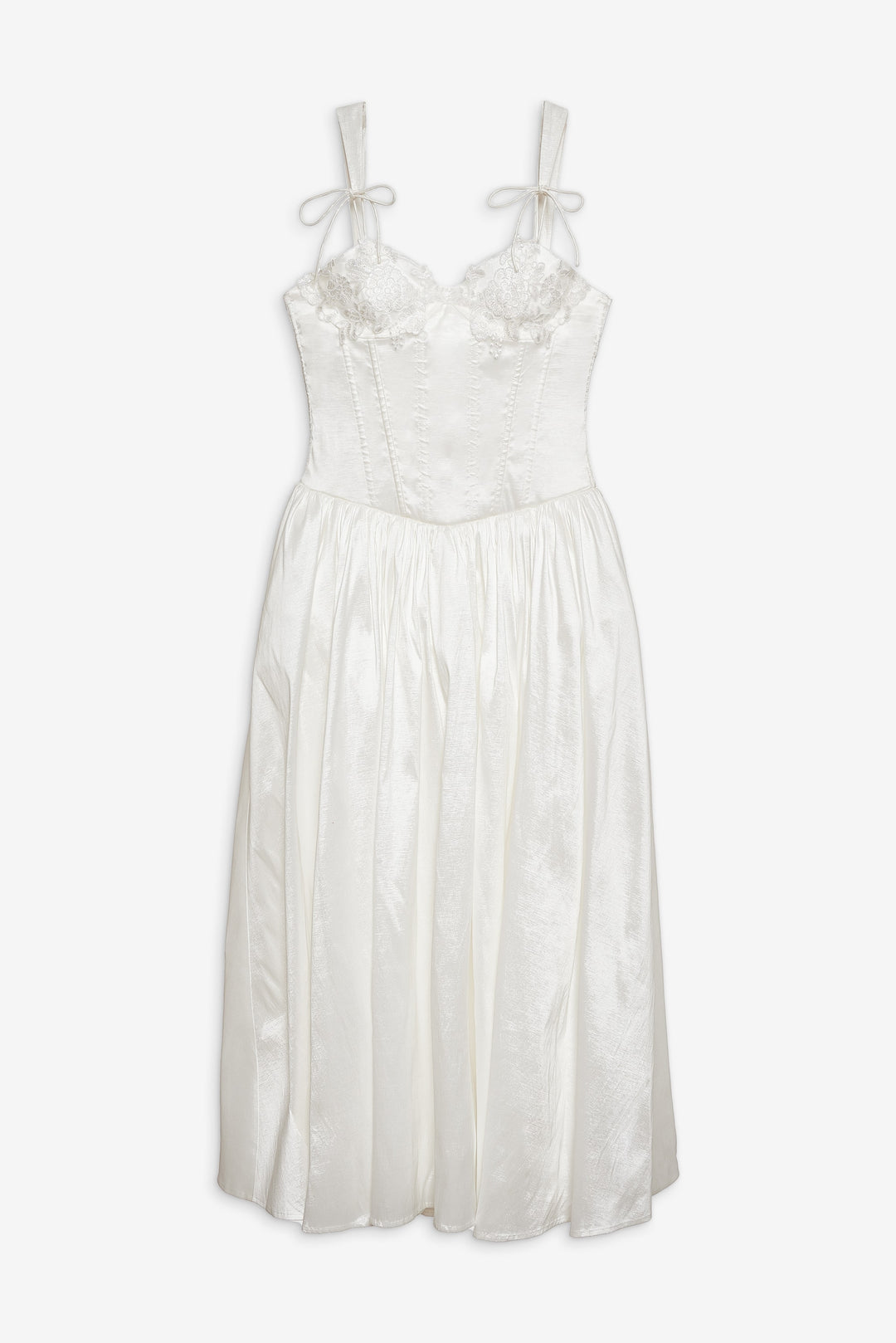 Antoinette Taffeta Gown - White | For Love and Lemons