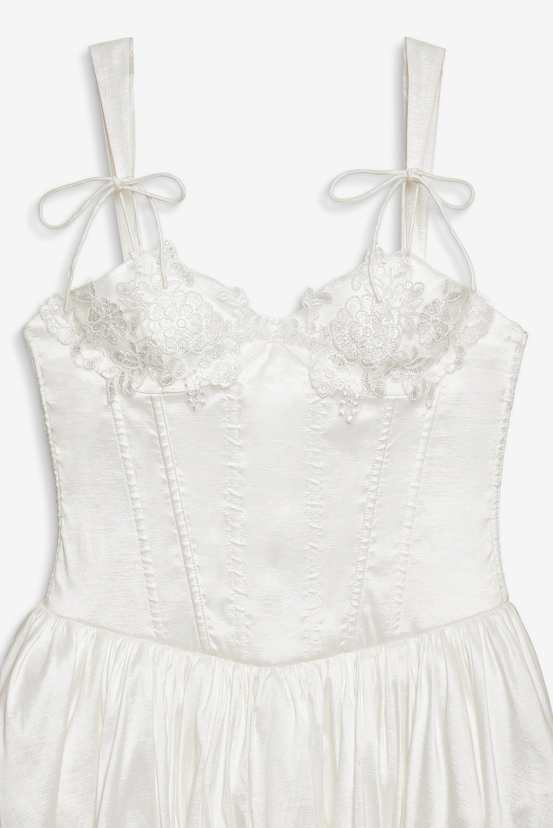 Antoinette Taffeta Gown - White | For Love and Lemons