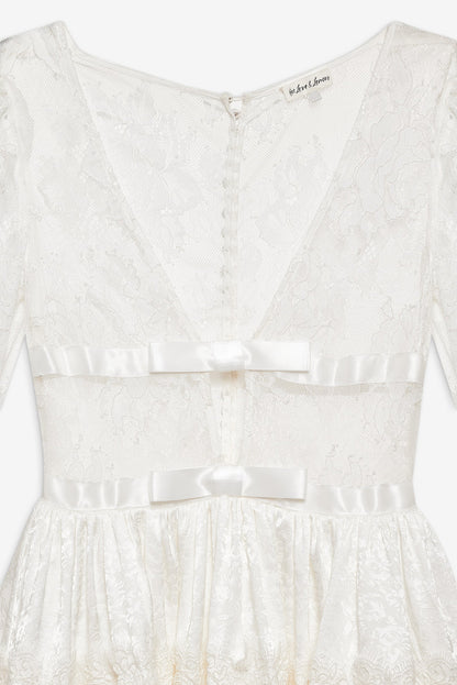 Annabelle Lace Mini Dress - Cream | For Love and Lemons