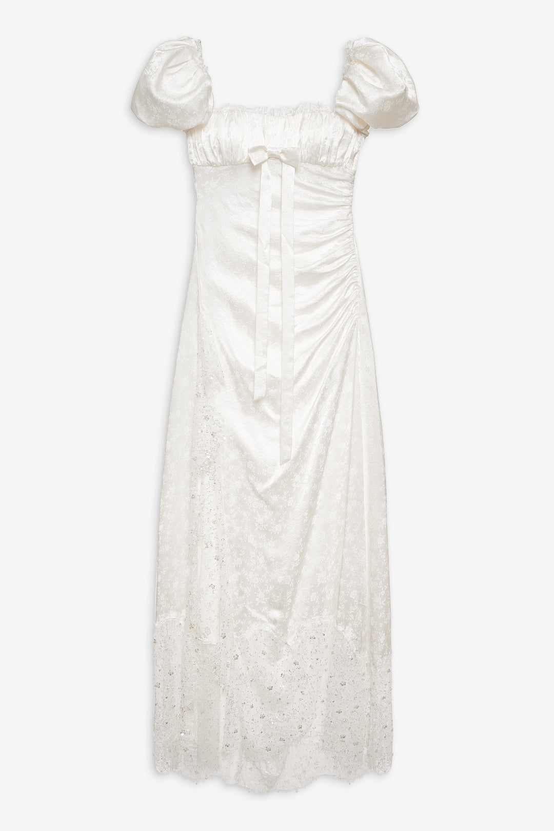Aurelia Jacquard Gown - White | For Love and Lemons