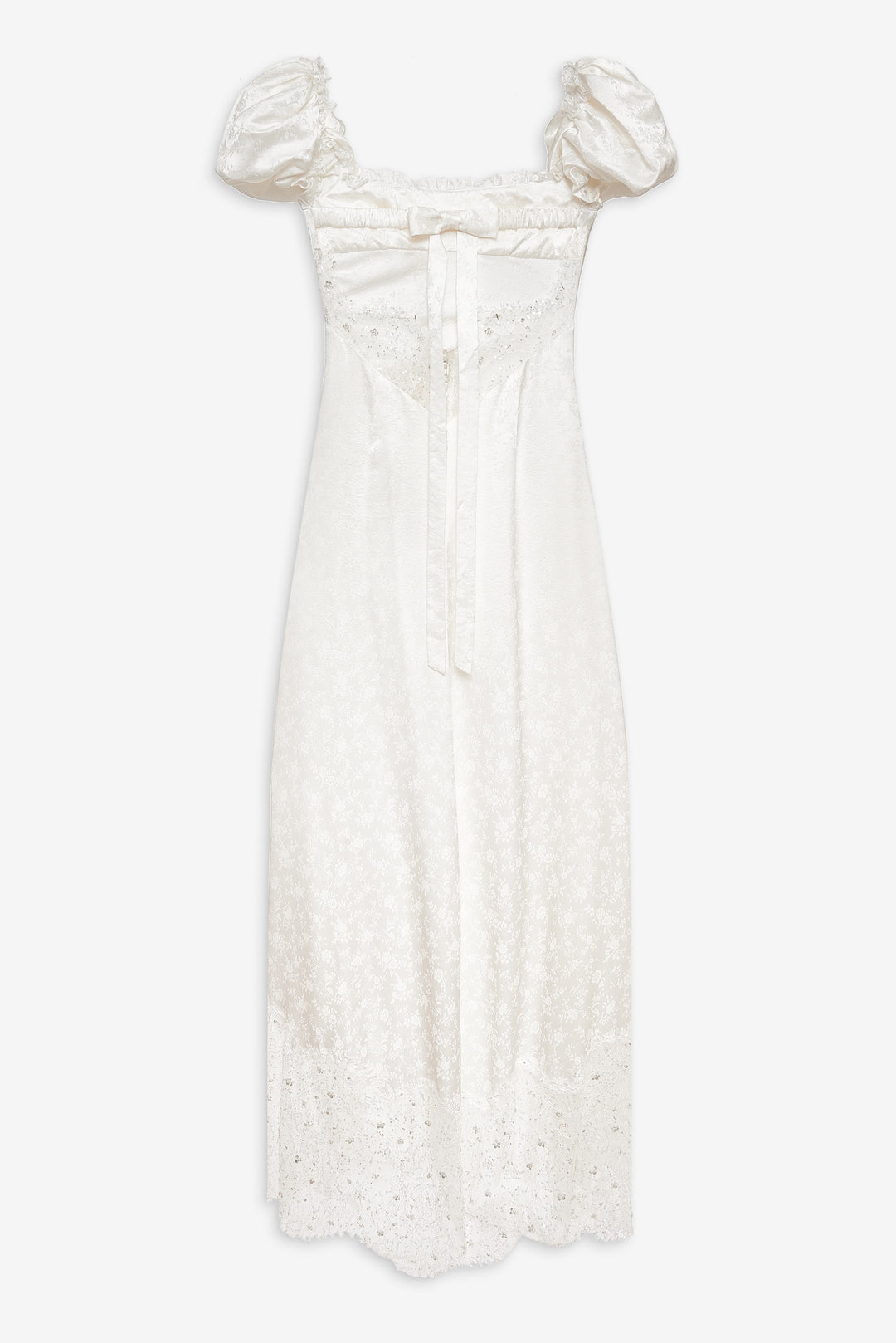 Aurelia Jacquard Gown - White | For Love and Lemons