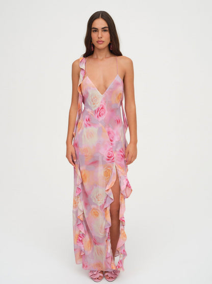 Beate Maxi Dress - Pink | For Love and Lemons