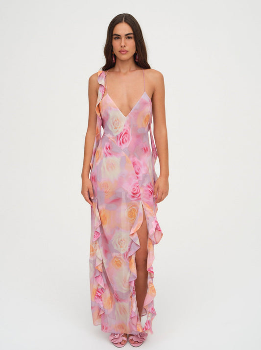Beate Maxi Dress - Pink | For Love and Lemons