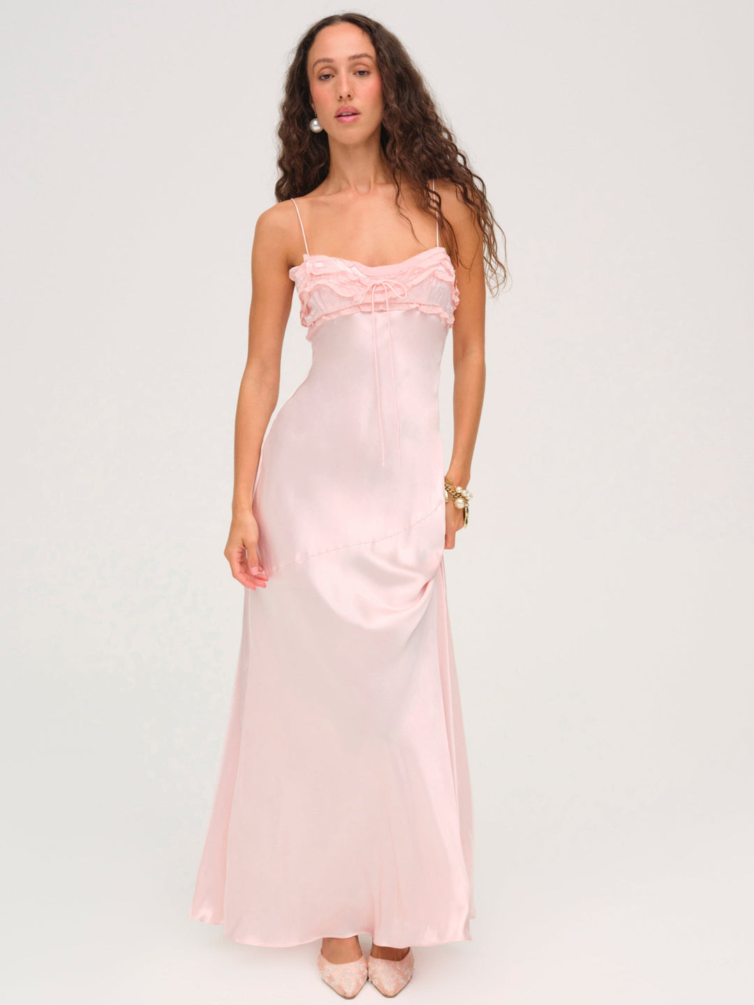 Natalie Maxi Dress - Baby Pink | For Love and Lemons
