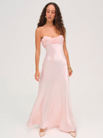Natalie Maxi Dress - Baby Pink | For Love and Lemons