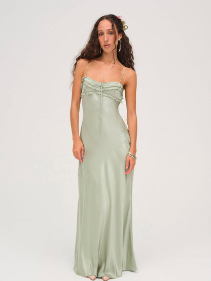 Natalie Maxi Dress - Desert Sage | For Love and Lemons