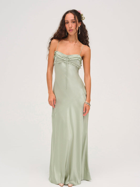 Natalie Maxi Dress - Desert Sage | For Love and Lemons