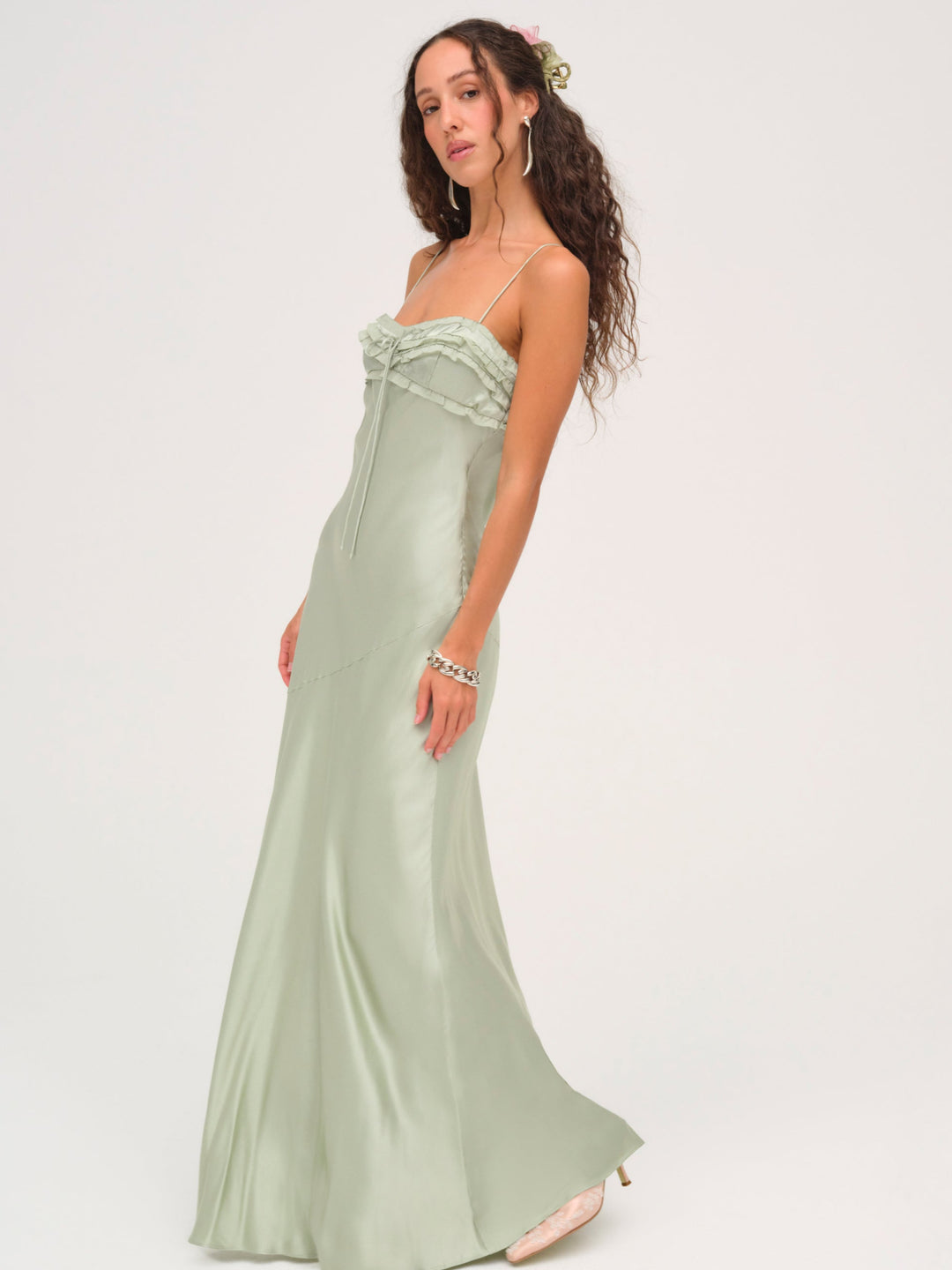 Natalie Maxi Dress - Desert Sage | For Love and Lemons