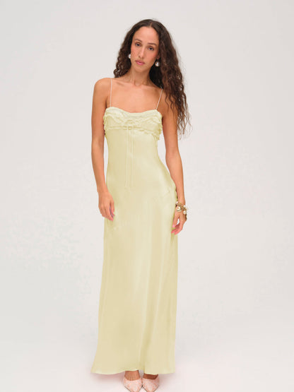 Natalie Maxi Dress - Yellow | For Love and Lemons