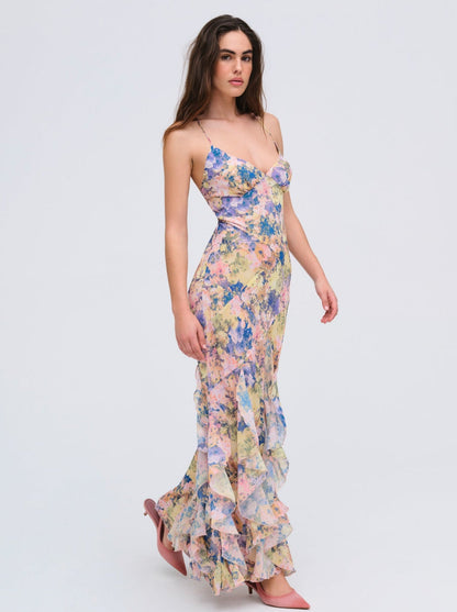 Elea Maxi Dress - Pink | For Love and Lemons