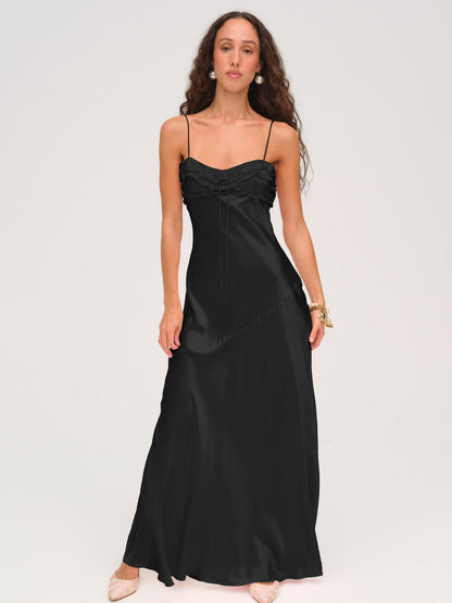 Natalie Maxi Dress - Black | For Love and Lemons
