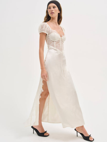 Casey Maxi Dress - White | For Love and Lemons
