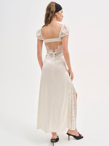 Casey Maxi Dress - White | For Love and Lemons