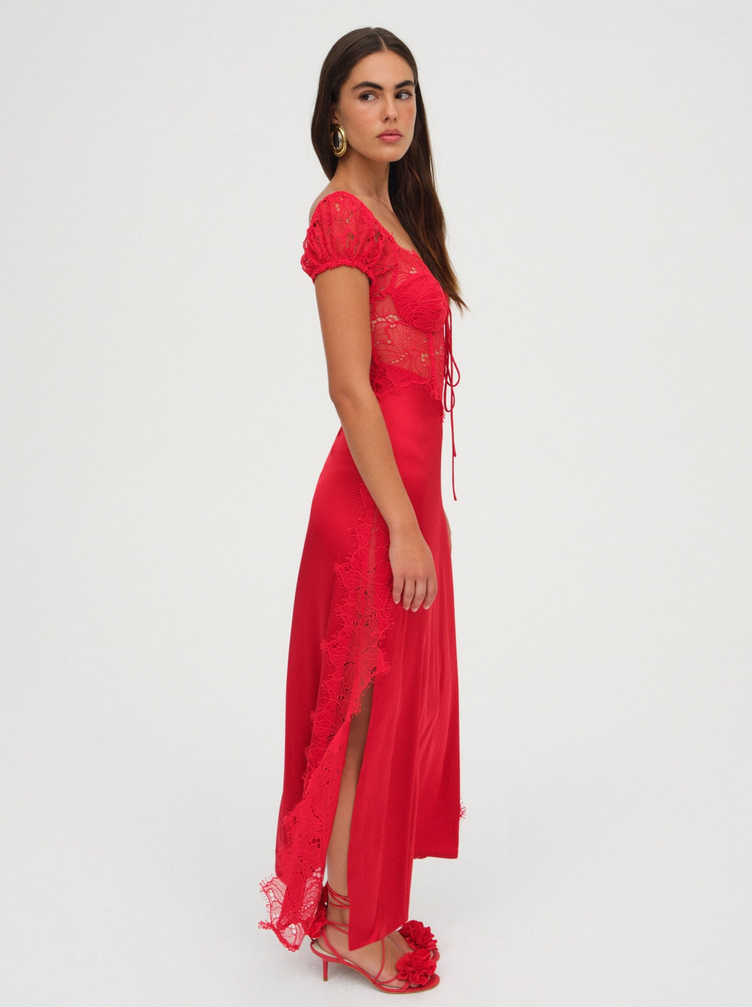 Casey Maxi Dress - Red | For Love and Lemons