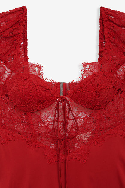 Casey Maxi Dress - Red | For Love and Lemons