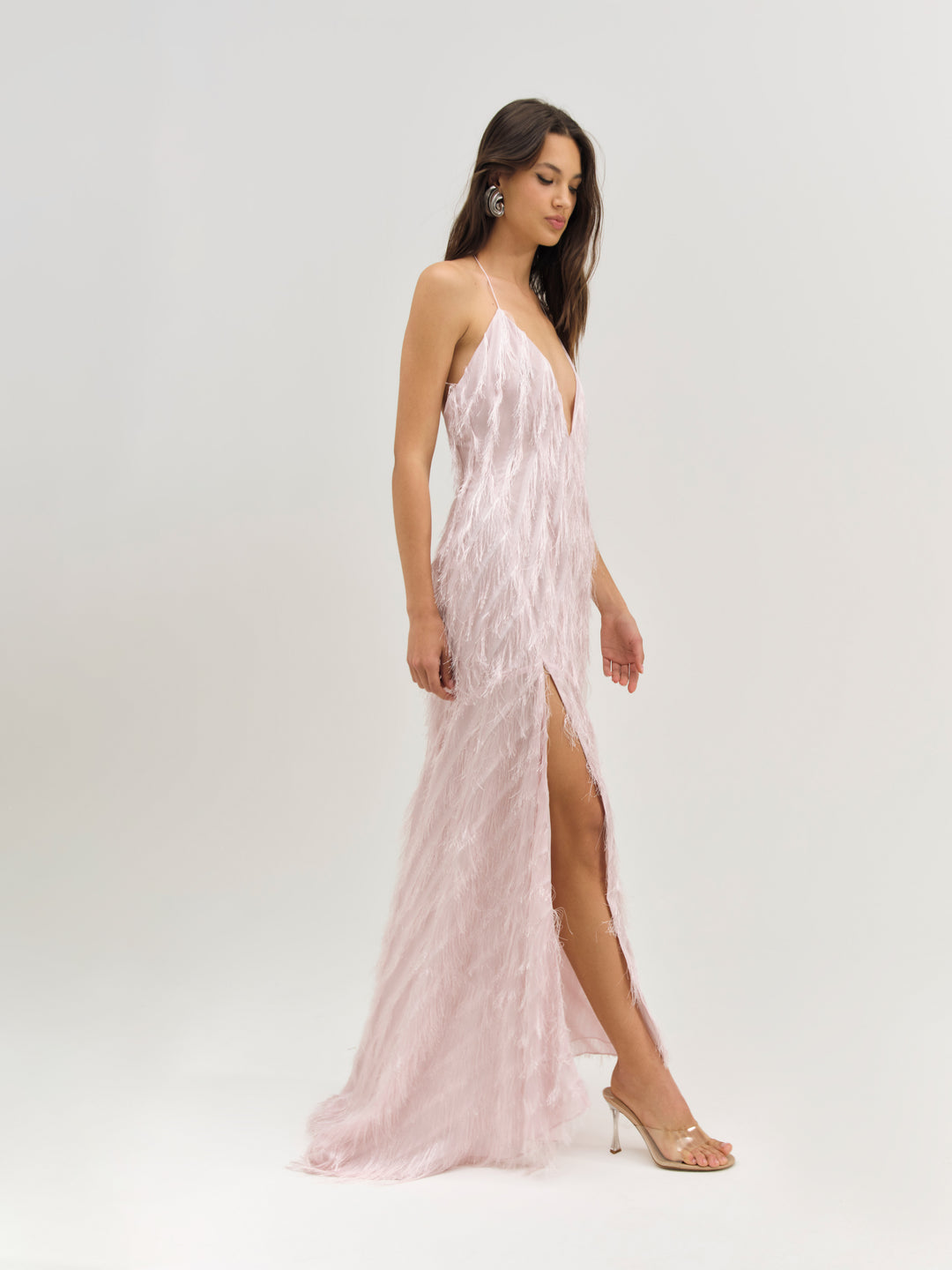 Heidi Fringe Maxi Dress - Pink | For Love and Lemons