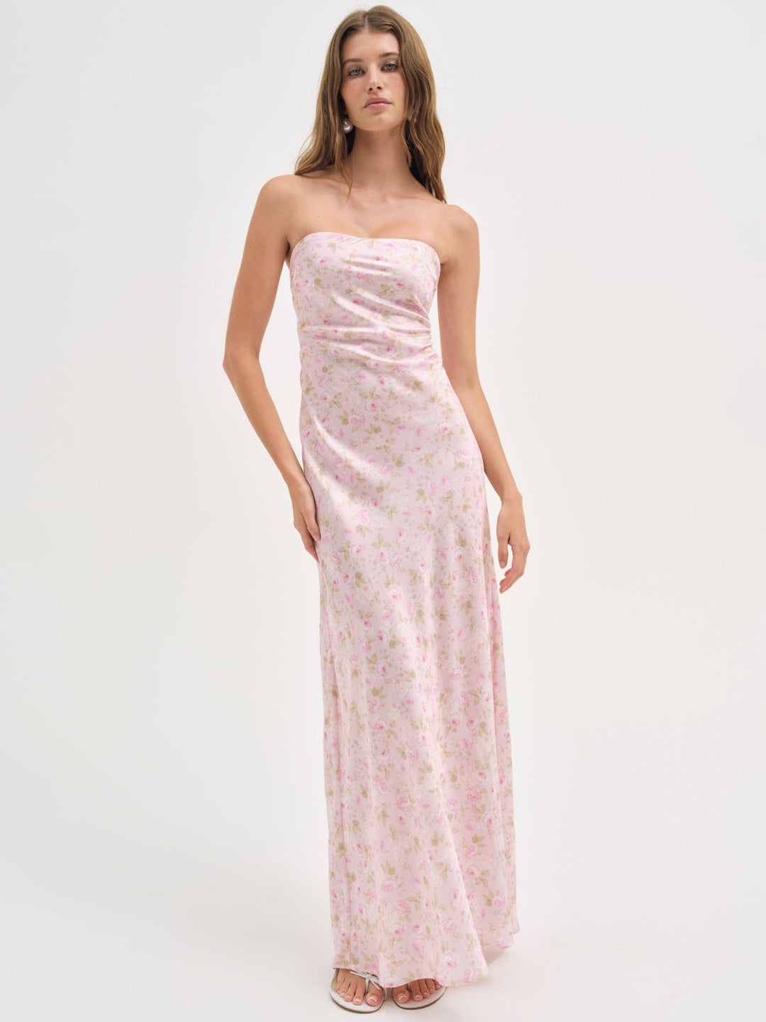 Carla Strapless Maxi Dress - Pink | For Love and Lemons
