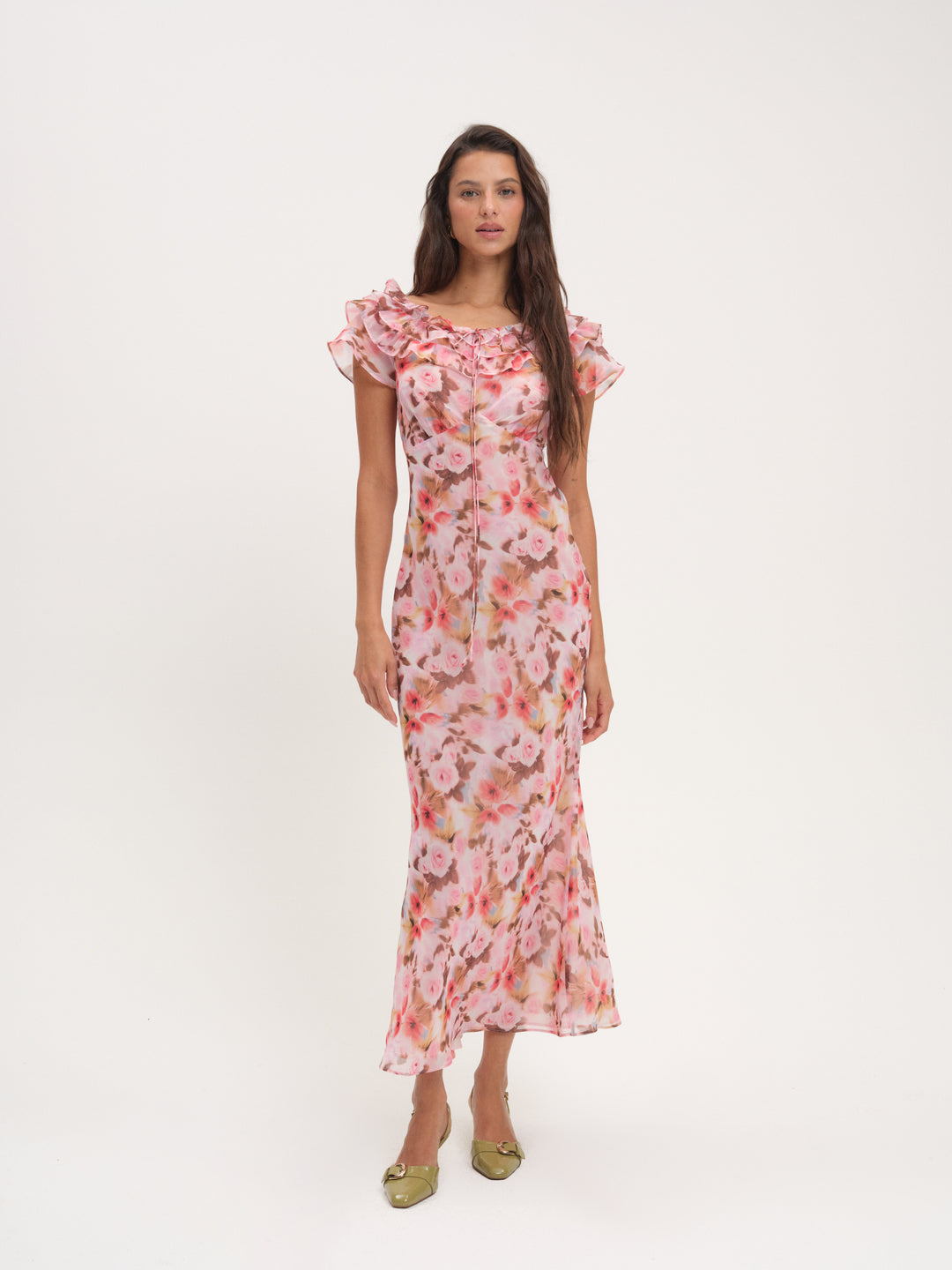 Fallen Floral Maxi Dress - Pink | For Love and Lemons