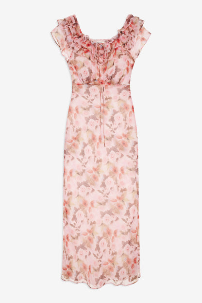 Fallen Floral Maxi Dress - Pink | For Love and Lemons
