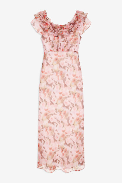 Fallen Floral Maxi Dress - Pink | For Love and Lemons